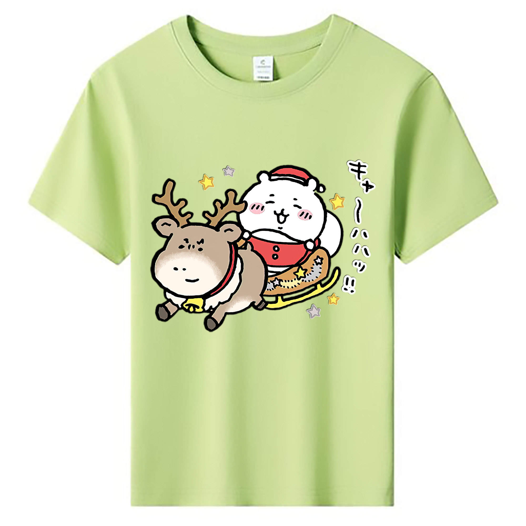（画像用） ちいかわ ちいかわ Chii-kawa chiikawa 綿100％キッズTシャツ（フロントプリント）